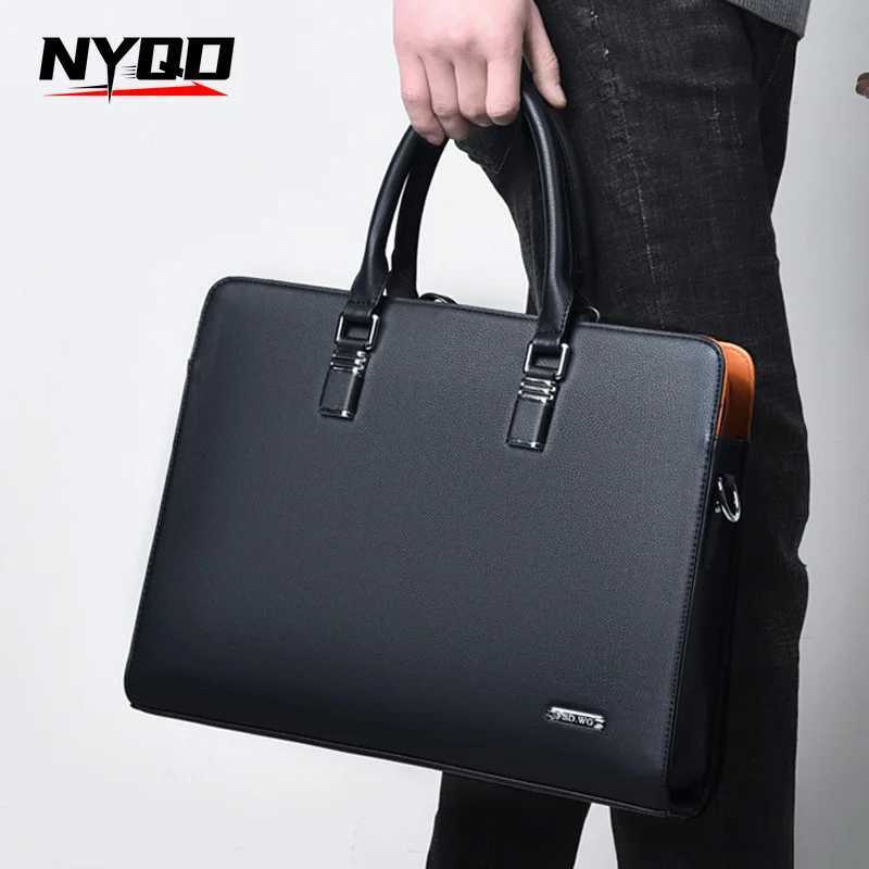 Men Business Briefcase for Husband Shoder Bag M Laptop Briefcases Bags Large Capacity Mens Handbag Bolso Mujer Z250327