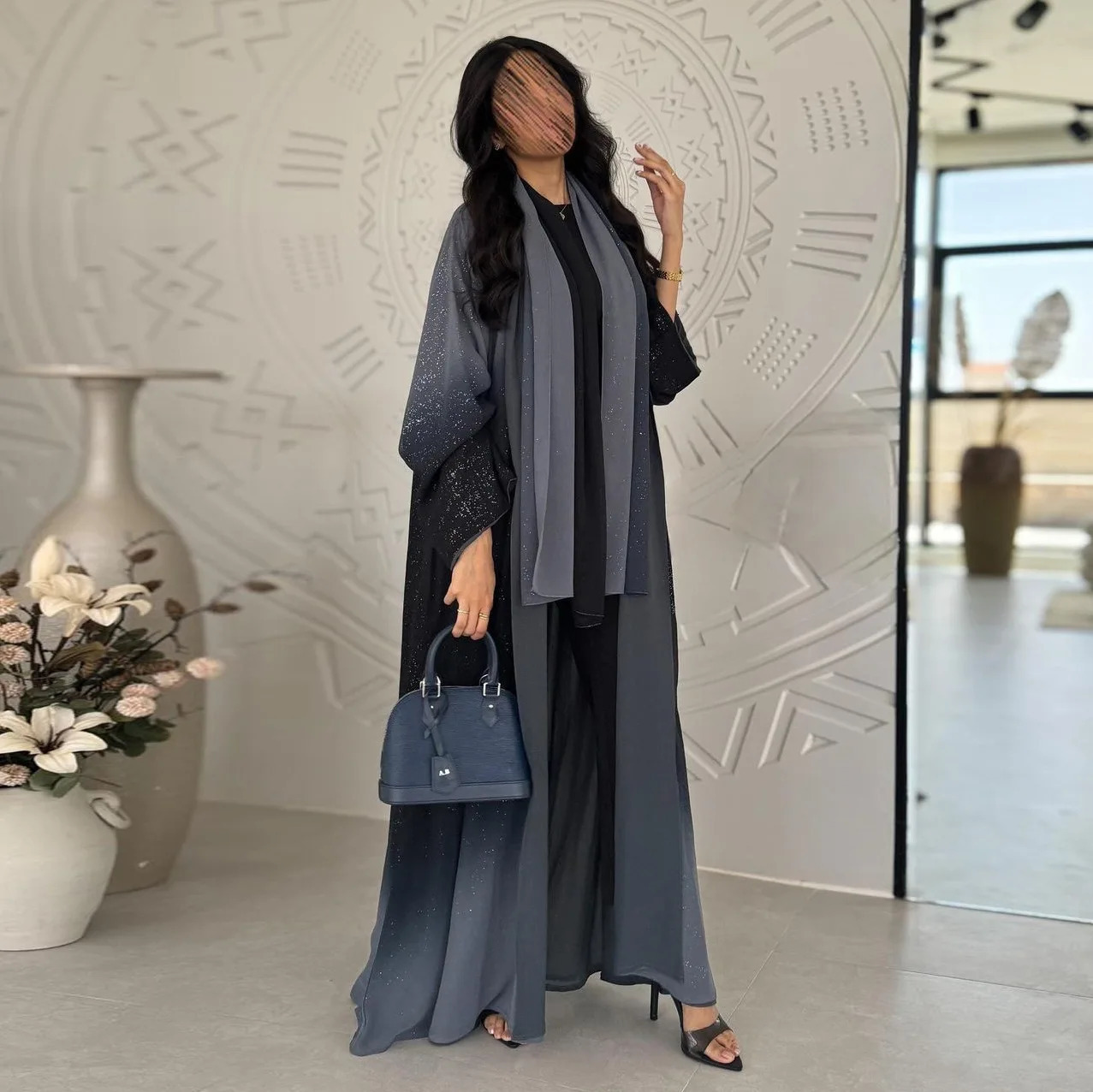 Middle Eastern Dubai Robe Glitter cardigan women Abaya long sleeved Caftans Marocain collection Mariee 250326