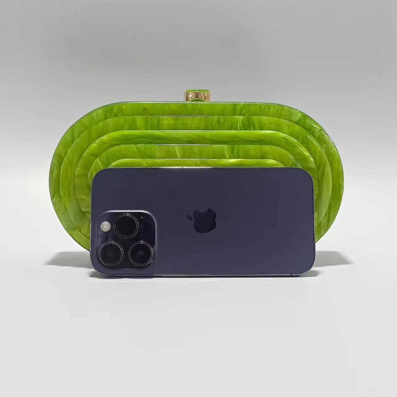 Lemon Green y acrylic box evening bag womens clutch wallet and handbag shoulder Bolsa party women 250326