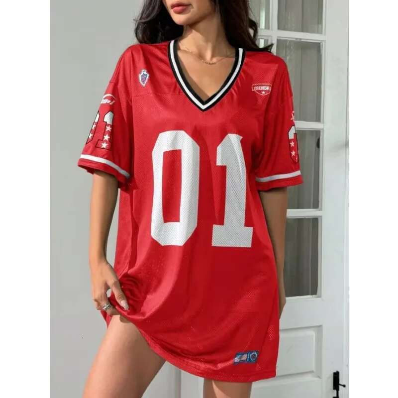 Women's digital patterned soccer shirt, large size, loose, comfortable, breathable, brand new outdoor sports T-shirt