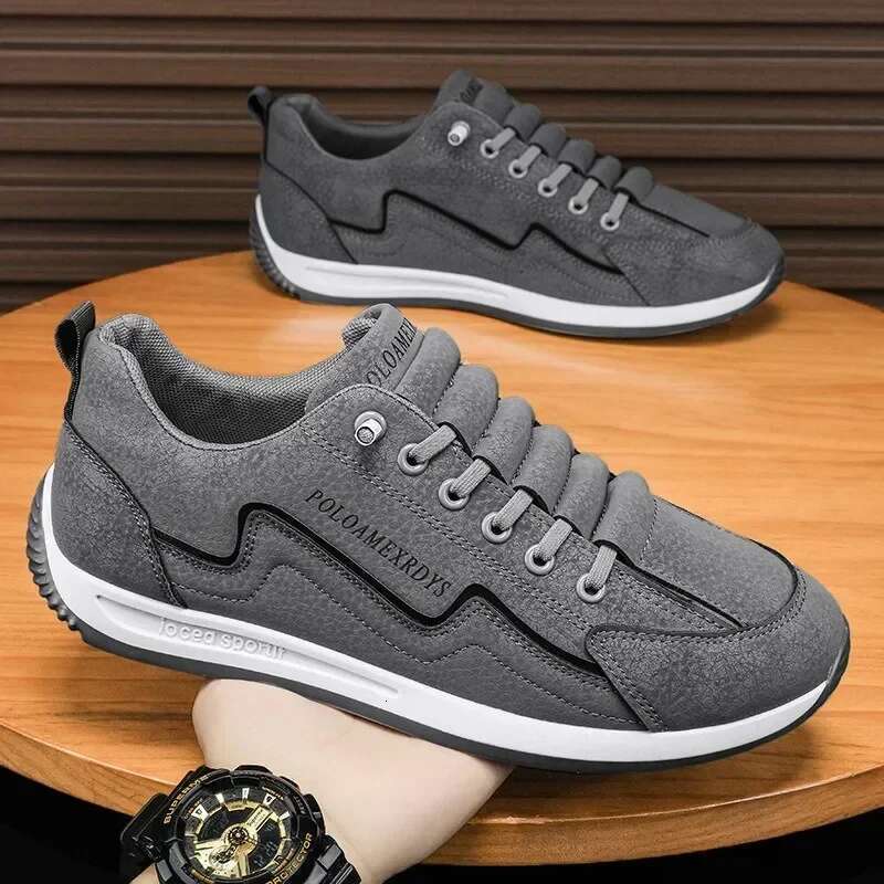 Casual Sneakers Sports for Men Spring Autumn Lace-up Men's Outdoor Sport Jogging Retro Vulcanized Shoes