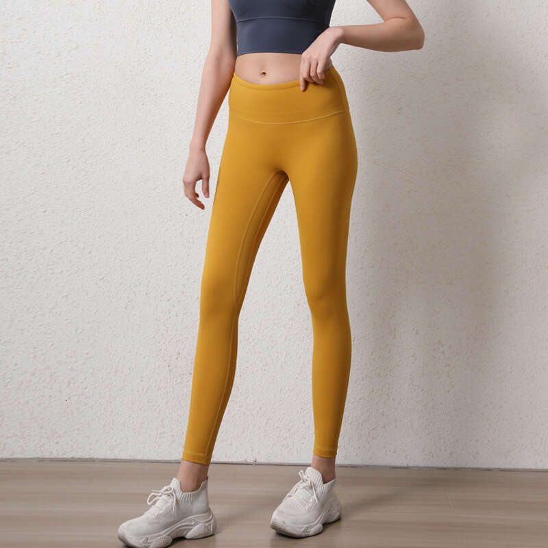 Women Yoga Pants No Awkward Lines Yoga Pants Naked High Waisted Sports Leggings Quick Drying Breathable Running And Fitness Training Leggings