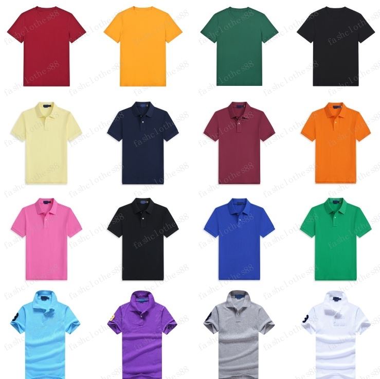 Mens Polo t shirt Brand Mens Designer t shirts Tees Luxury lapel Tees Embroidery Womens Letter Pure Cotton T-shirts Printing Black White Summer Casual Short sleeve