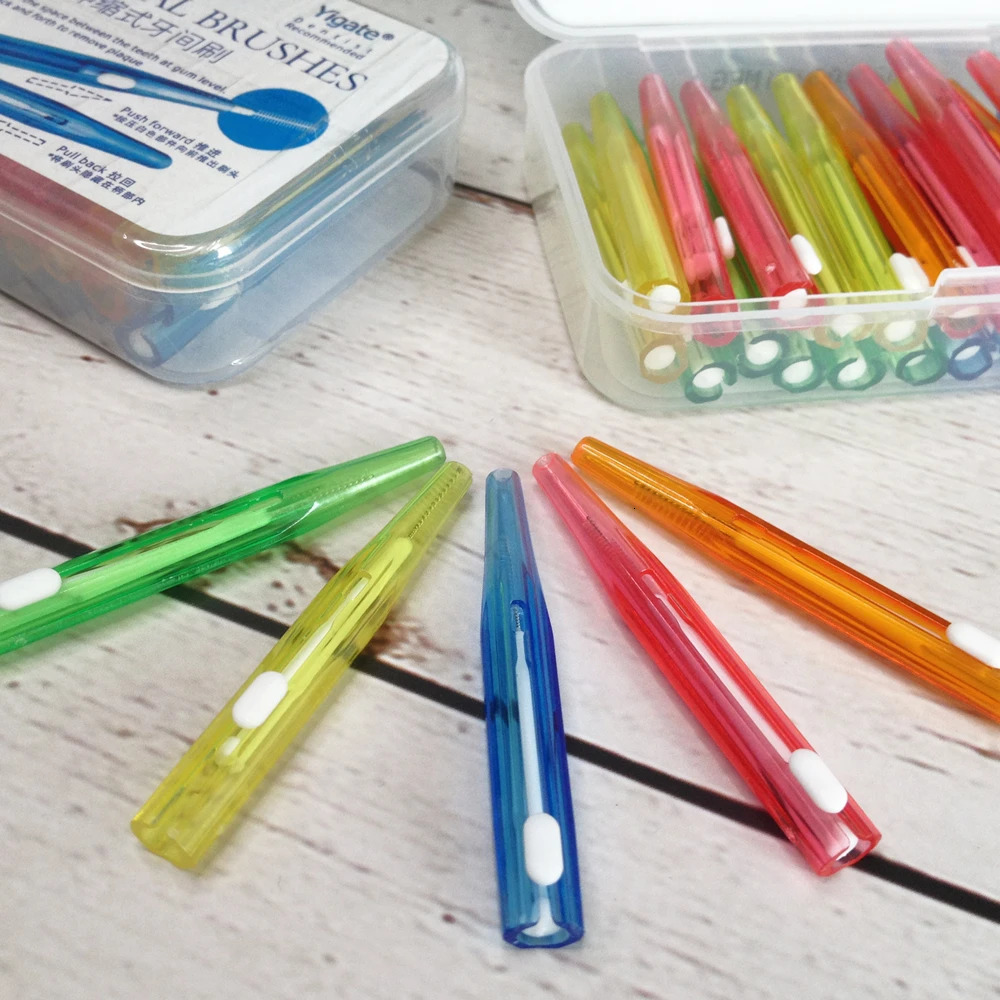 30 toothbrushes per box for cleaning orthodontic oral care toothpicks dental tools floss 250325