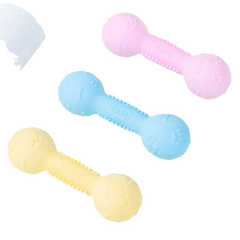 amazon hot selling pet toys dog bones dog toys bite resistant teeth cleaning natural rubber chewing and grinding sticks