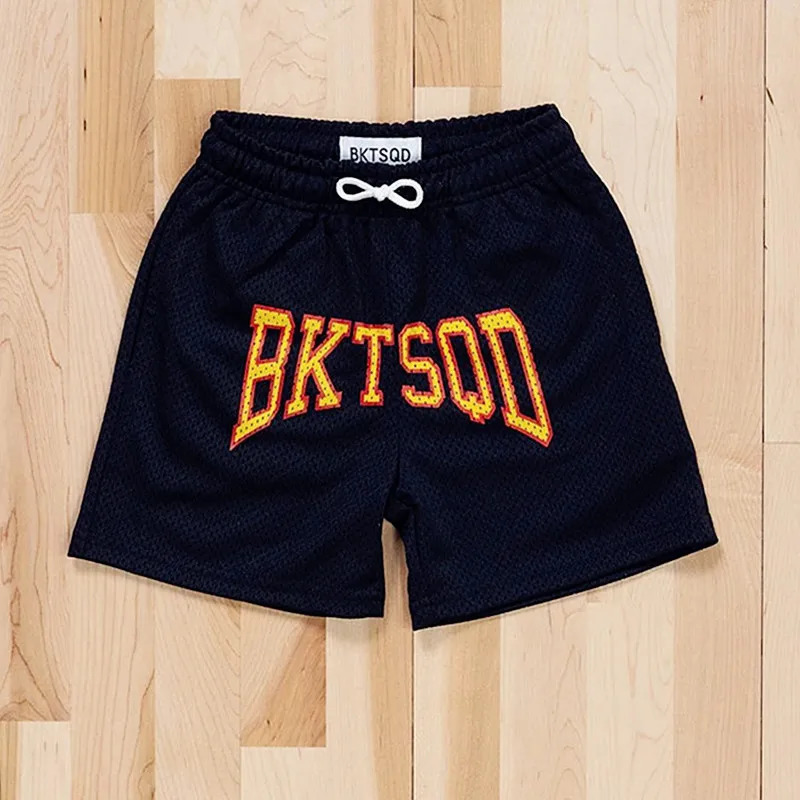 Summer Mesh Basketball Training Shorts Men Quick Drying Street Sports short pants BUCKETSQ Fashion Sweatpants Running shorts 250322