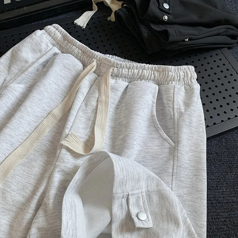Summer ultrafine mens casual sports shorts wide leg fashion trend five minute 250326