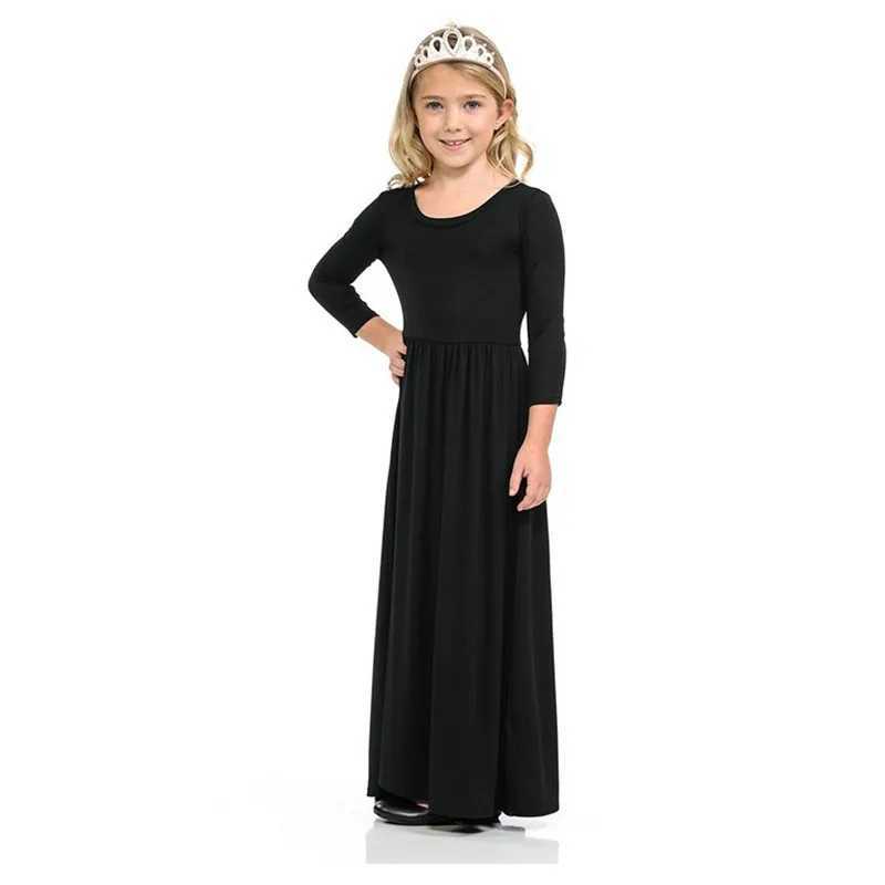 Seardit Girls Beachwear Long Dress Baby Dress Spring/Summer Beach Sleeping Plain Bohemia Princess Leisure 2023 New 35 W250326
