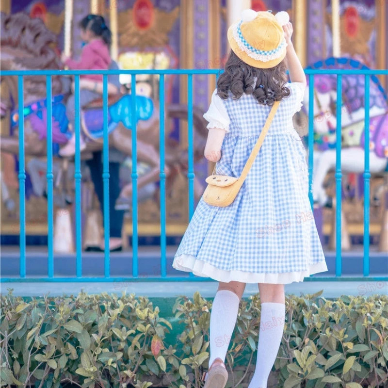 Japanese style Little Yellow Chicken Academy Cool Grid Dress Campus Style JK Uniform Spring Event Cute 250326