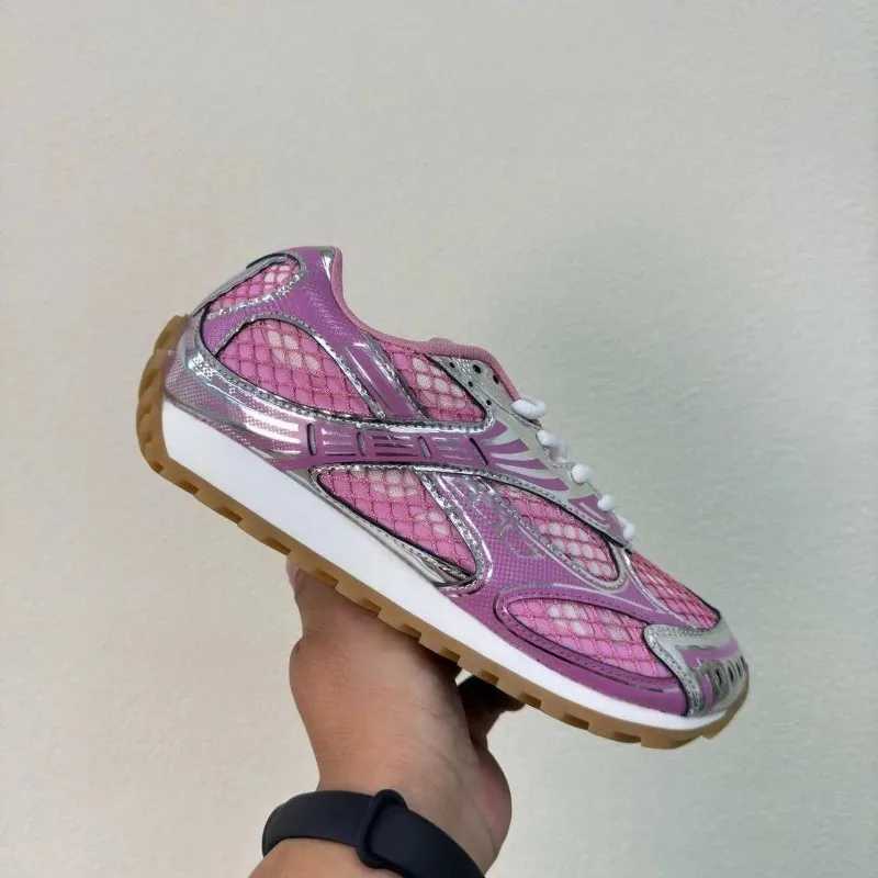 Brand Casual Shoes Fashion Women Mesh Lace Up Sneakers Designer Female Outdoors Walking Round Toe String Bead Comfort SneakersC250327