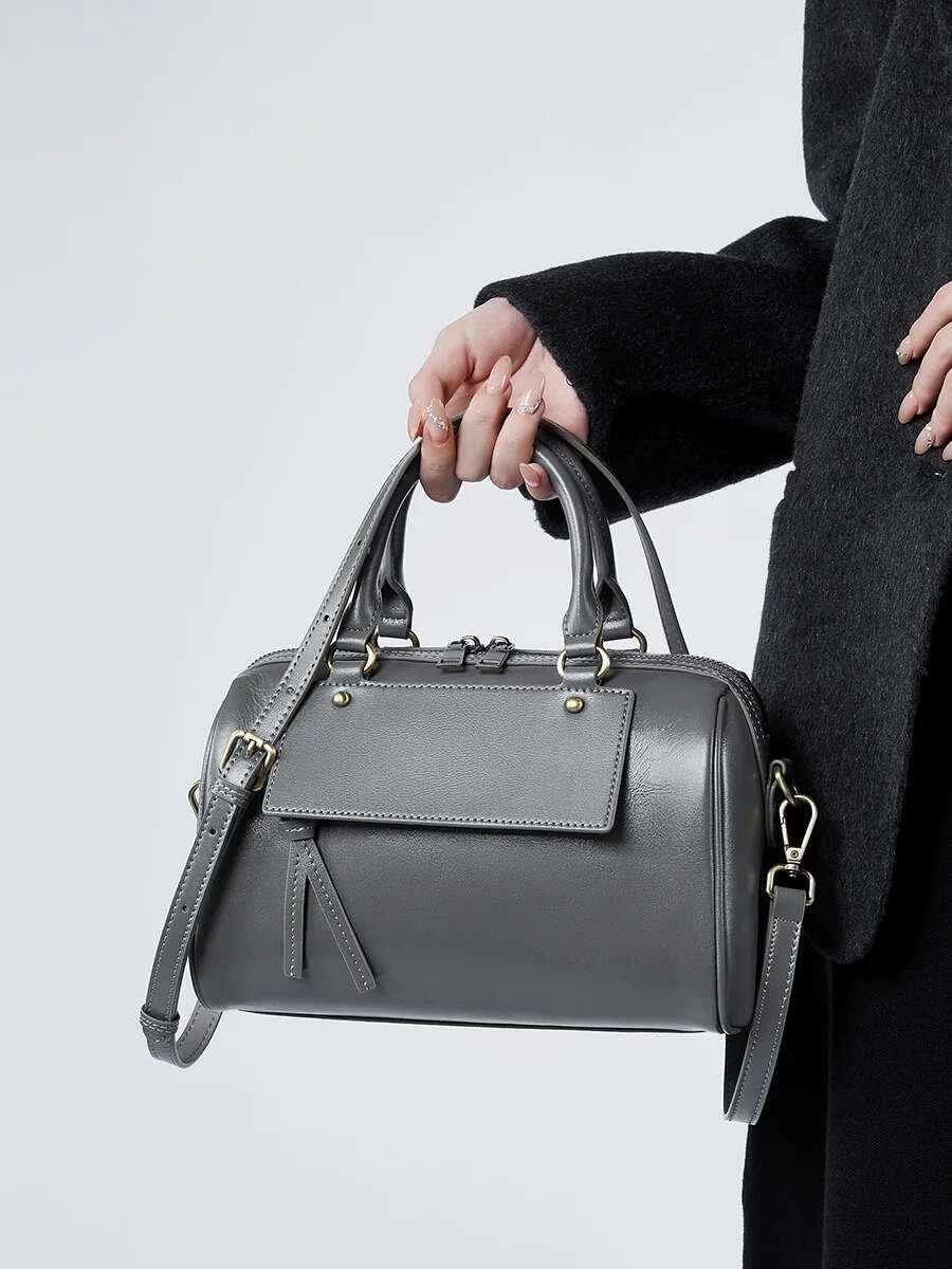Genuine Leather Pillow Handbag Ladies Fashion Casual Shoulder High Quality Cowhide Crossbody Bag For Women