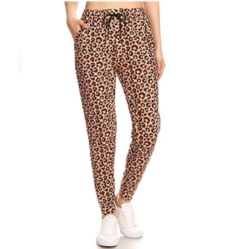 Women Yoga Pants Hip Lifting Male And Female Leopard Print Wild Fitness Outerwear Leggings Yoga Pants