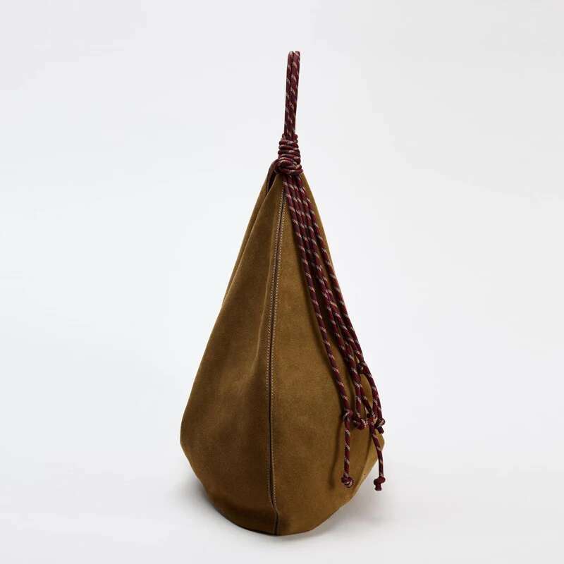 Faux Suede Oversize Hobos Bags For Women Designer Handbags Purses New In Knot Strap Handle Underarm Shoulder