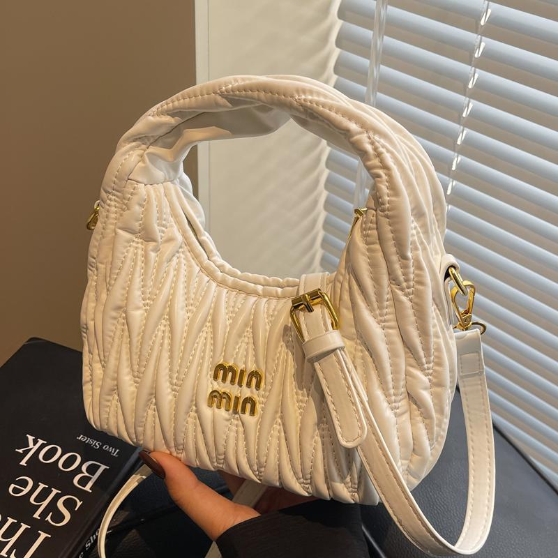 New fashion fold bag shoulder bag niche design casual simple fashion handbag crossbody bag 2025