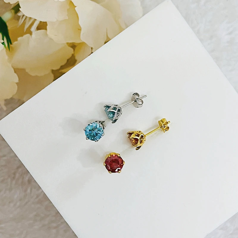 JoyceJelly 1/2/4CT D Color Diamond Stud Earrings S925 Sterling Silver Plated 18K Gold Ear-studs Fine Jewelry 250318