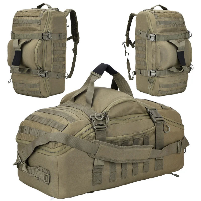 40L 60L 80L Large Duffle Bag Tactical Backpack Outdoor Camping Bags Molle Men Backpacks Travel Bag for Hiking 250326