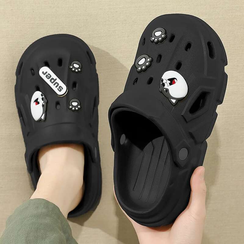Summer Beach Sandals For Mens Fashion Cartoon Outdoor Sneakers Breathable Casual Garden Slippers Shoes Flip ps DIY Fun