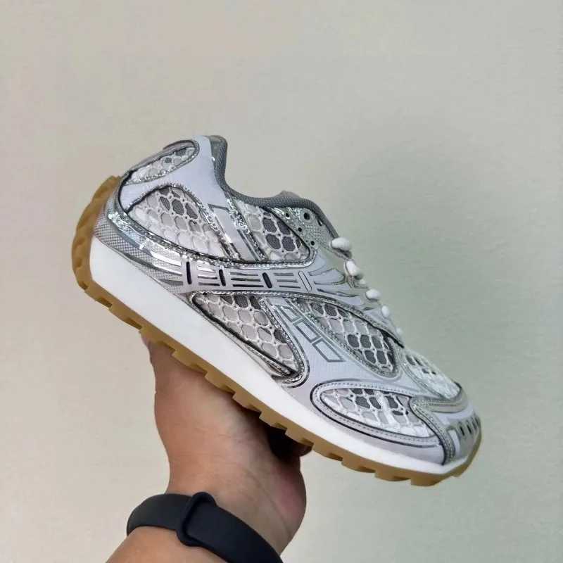 Brand Casual Shoes Fashion Women Mesh Lace Up Sneakers Designer Female Outdoors Walking Round Toe String Bead Comfort SneakersC250327