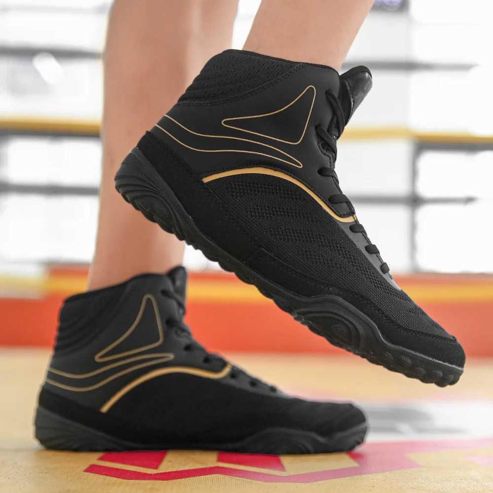Large size 39-48 mens wrestling shoes professional anti slip boxing sports shoes breathable wrestling training shoes combat sports shoes M250327