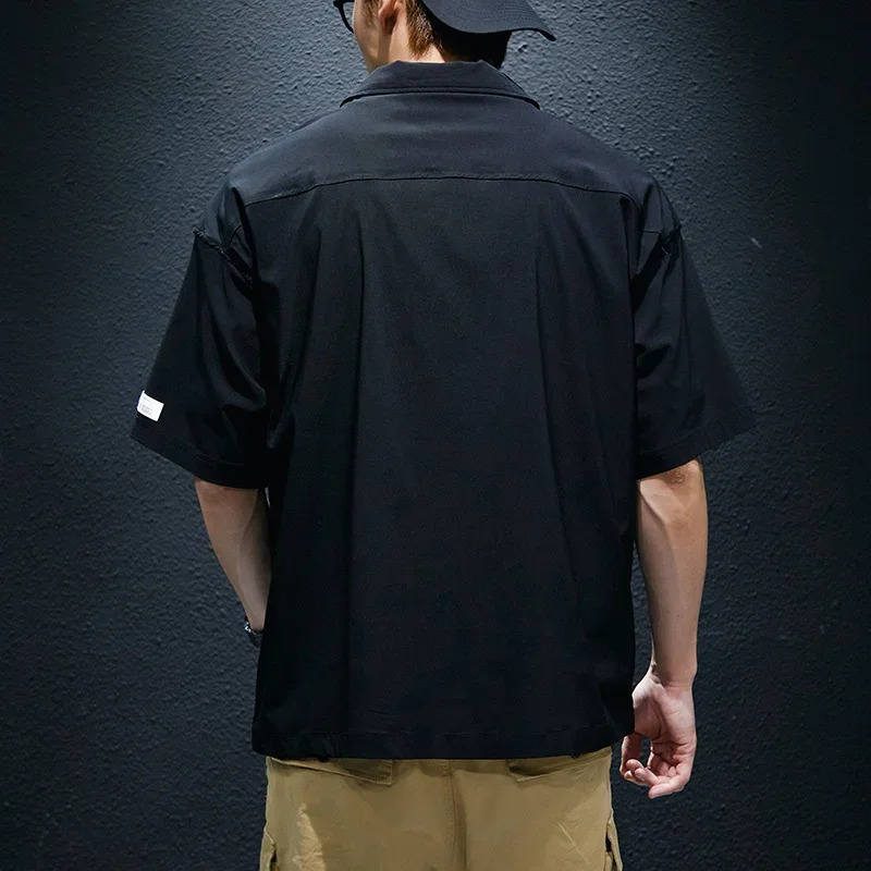 Summer letter printed mens polo shirt casual short sleeved zipper Y2K streetwear fashionable lapel golf Tshirt 250327