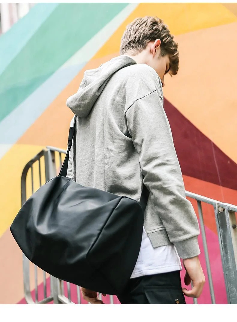 mens shoulder bag flip cover waterproof cross body casual solid messenger travel 250326