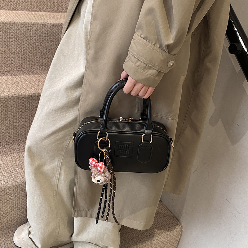 Free shipping Designer Bag new retro bowg women fashion texture hand small square solid color crossbody bag 2025s