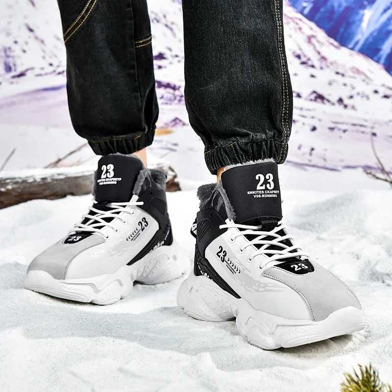 men boots 2024 New Winter Slippers Warm Men Shoes Waterproof Non-Slip Plush Sneakers M tenis shoes Boots Men Sneakers Winter Z250326