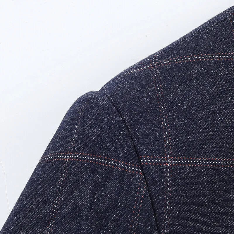 spring and autumn outerwear for middleaged elderly slim casual handmade clothing boutique mens suit 250326