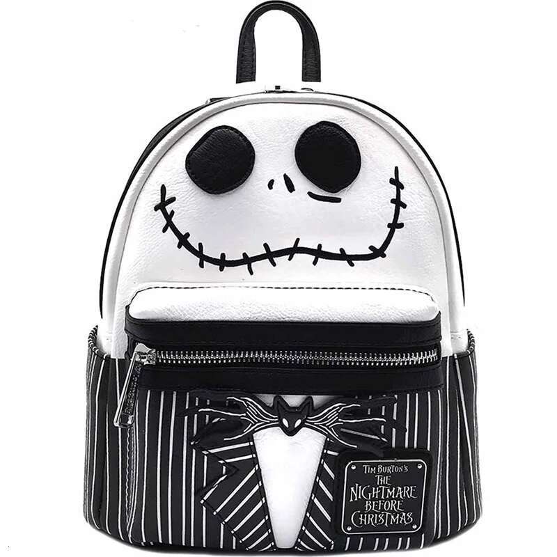 The Nightmare Before Jack Skelgton Sally Backpacks PU Leather Women Fashion Brand Backpack Christmas Gifts