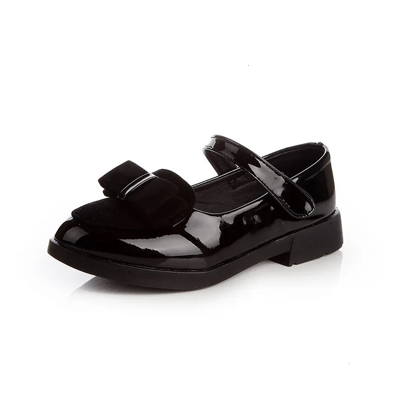 Girls Flats Children Princess Shoes With Bow-knot Sweet Kids Mary Janes Elegant Classic British Style Fashion Autumn 27-38 250326