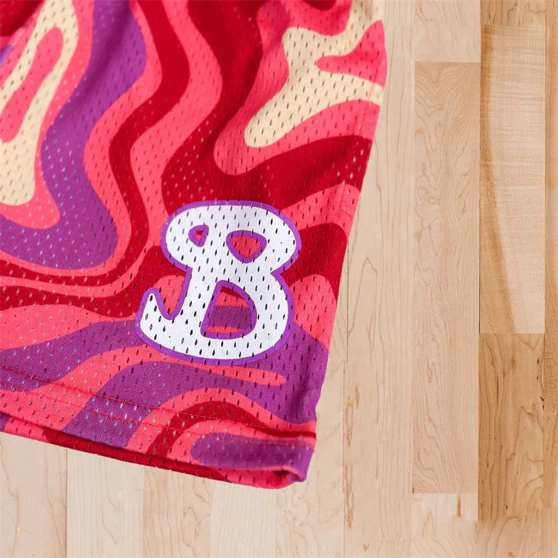 2025 BKTSQD summer mesh basketball shorts mens sweaters quick drying loose sports casual trend running beach 250322