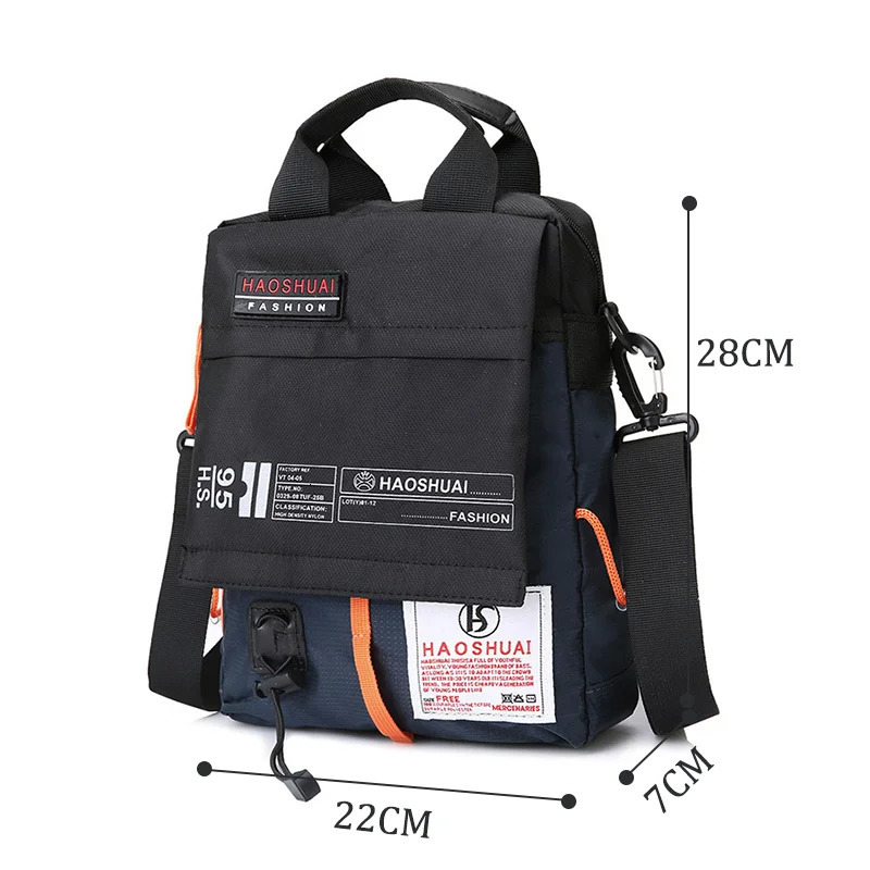 Mens handbag cross body bag casual shoulder outdoor waterproof sports travel fashionable trend nylon 250326