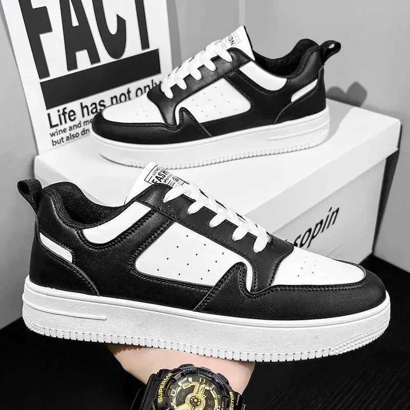 2025 New Spring Mens White Shoes Breathable Casual Board Shoes Sports Shoes Ins Trendy Shoes Low Top Running Shoes Mens Y250325