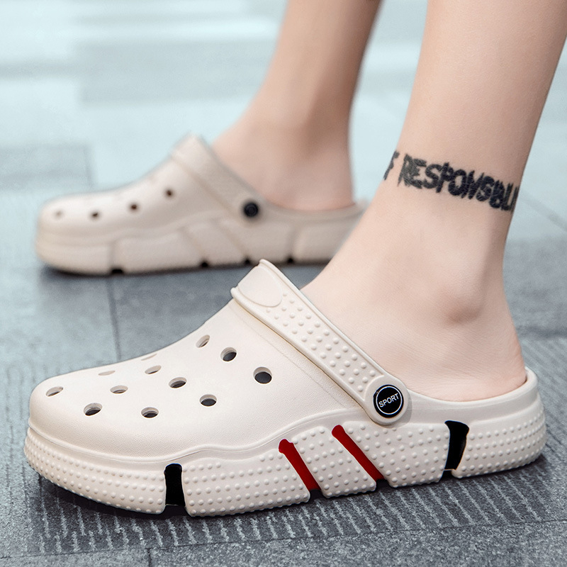 hot new free shipping designer Sandals for woman and men summer breathable Unisex Flat black beach shoes dh1702150