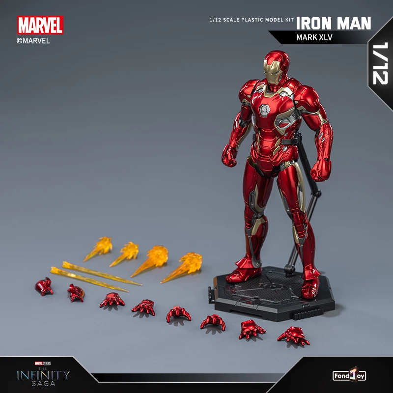 New Fondjoy Iron Man Mk45 Assembled Model Action Figure 1/12 Avengers 2 Movie Tony Stark Iron Man Model Collectible Model PVC Model Toys Boys Birthday