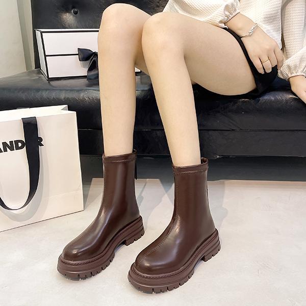 Free shipping designer Women Boots black beige dark brown milk tea color Comfortable wear-resisting outdoor casual shoe