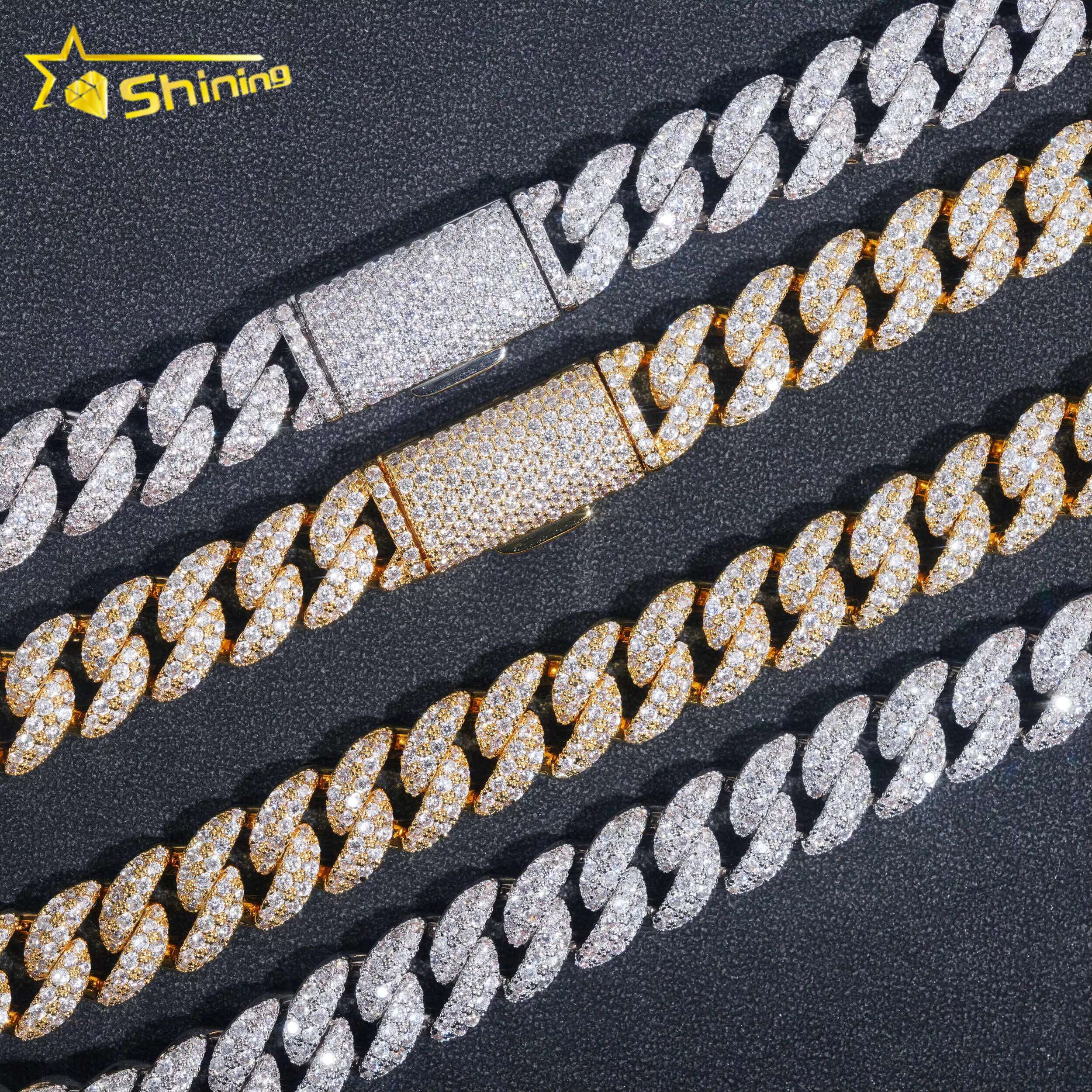 Shining High Quality Fashion Hip Hop 12MM Width 5A CZ Cuban Link Chain Iced Out Cuban Necklace and Bracelet