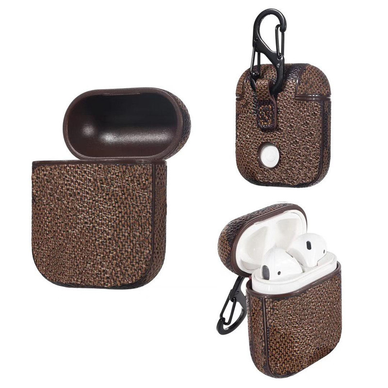 Fashion Designer Airpods Pro 2 Cases Luxury Pu Leather L Flower airpods 4 3 G Patterns Air pods Pro Case AirPod 1 2 Pro PC Hard Case earphones Headphone Cover with hooks