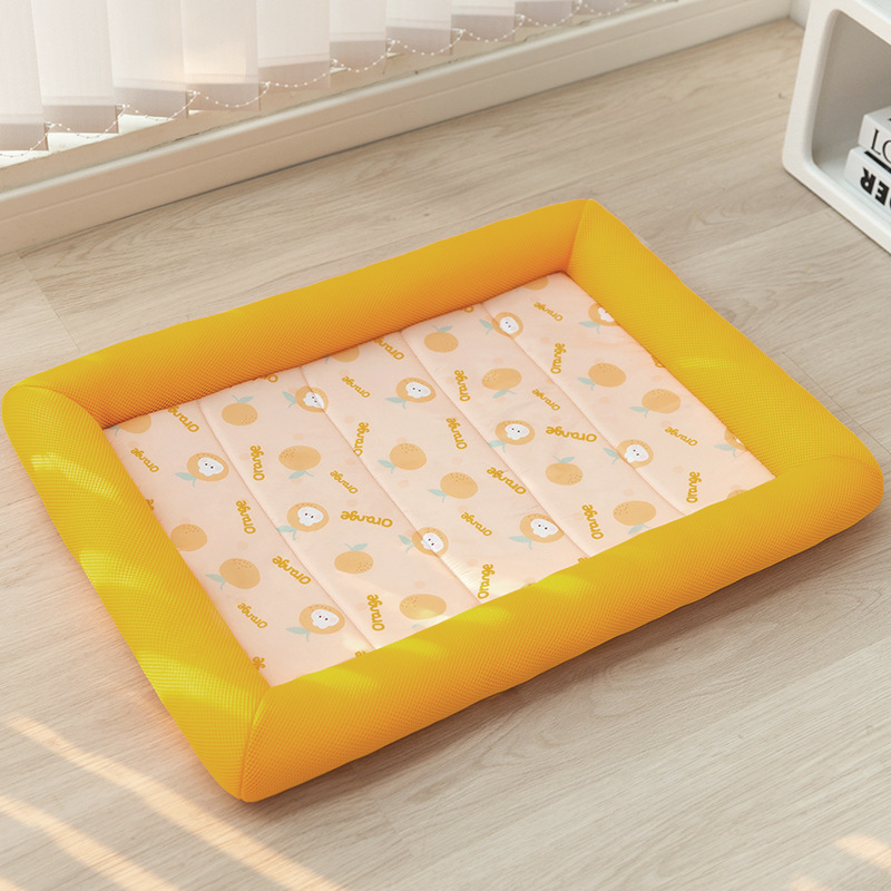 Summer Dog Bed Mat Super Cool Ice Pad Mat For Dogs Cats Blanket Sofa Breathable Ice Silk Pad Kennel Pet Summer Washable Bed