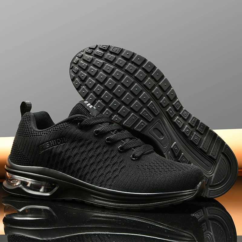 Mens sports shoes large size comfortable and fashionable lace casual anti slip wear-resistant outdoor mesh running shoes Y250325