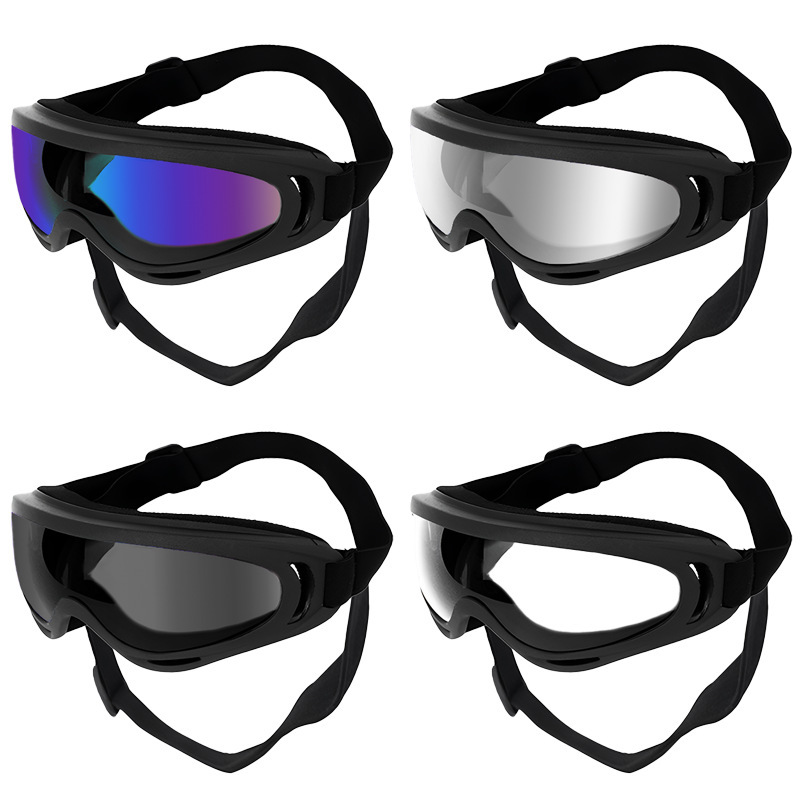 Pet Protective Glasses Elastic Strap Adjustable Fit Large Dog Goggles Headwear Outdoor Windproof Sunglasses