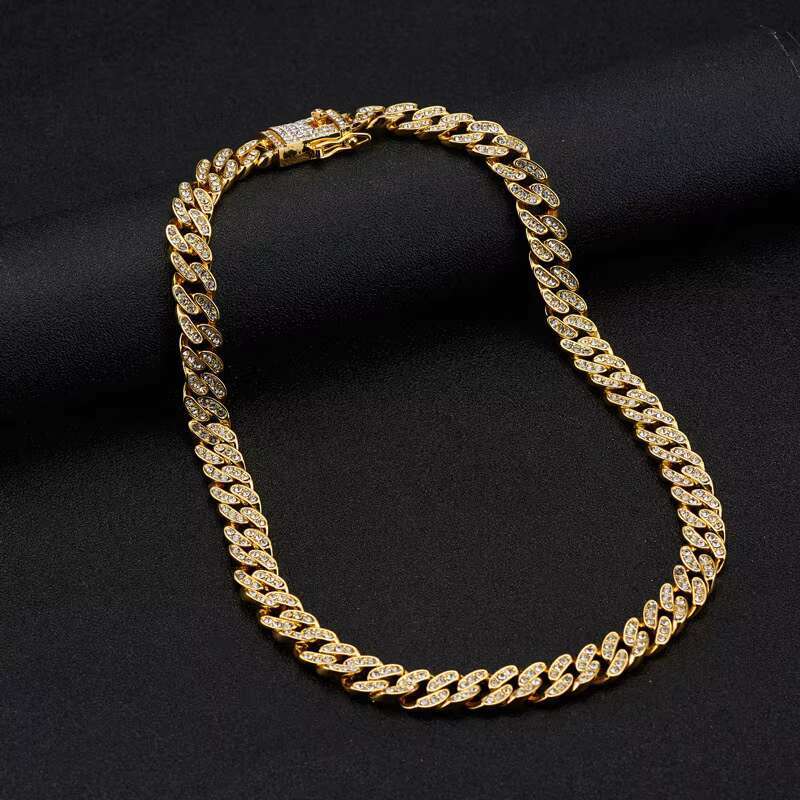 10mm Gold Plated Alloy Cuban Chains