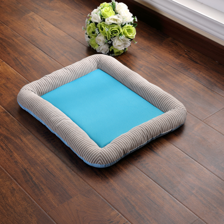 Summer Breathable Dog Cooling Mat Eco-friendly Washable Puppy Dog Beds For Medium Small Dogs Sleeping Pet Mattress