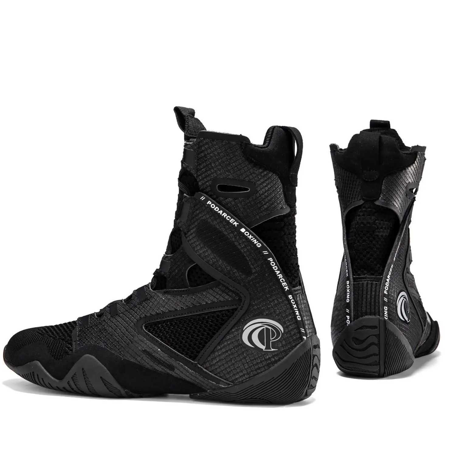 Professional top-level boxing shoes mens indoor combat fitness hard pull wrestling boots combat boots M250327