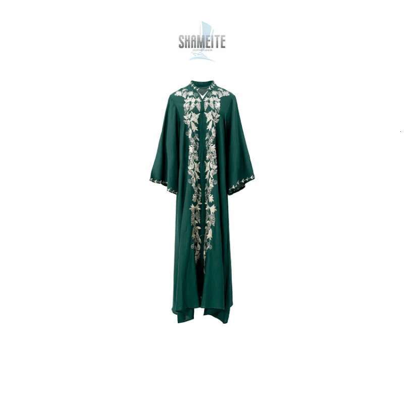 Dongdumaoyi Moslim Midden Oosten Abaya Dameskleding Geborduurde Jurk Avondjurk Dubai W
