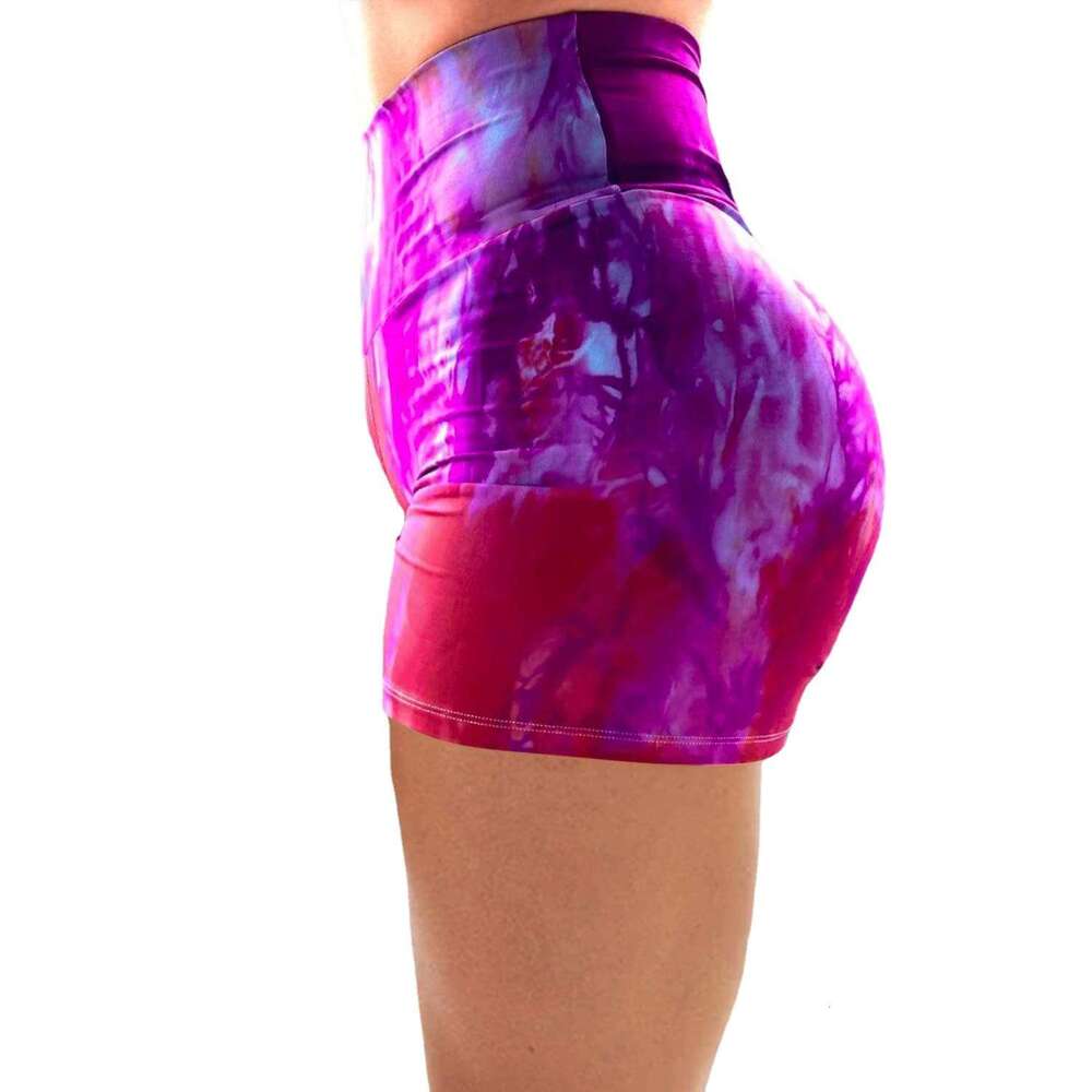 Women Yoga Pants Elastic Slimming Yoga High Waist And Hip Lifting Tight Fitting Three Part Pleated Shorts Sports Women S Pants YJ