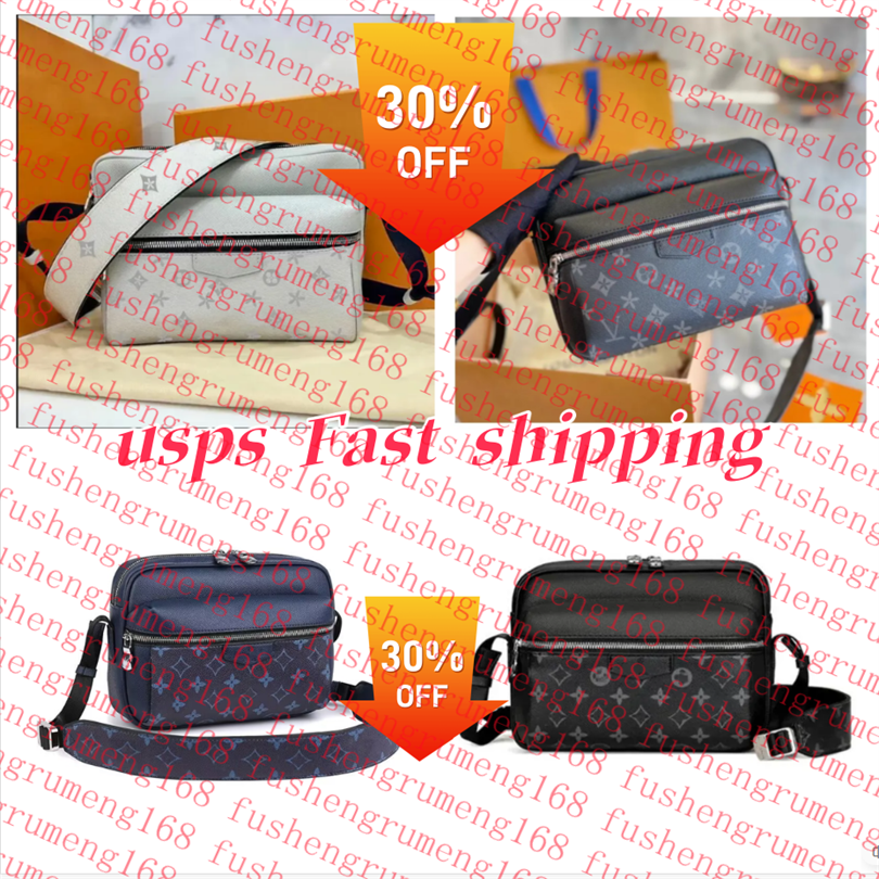 Mens trio outdoor Luxury Designer Bag tote bag chest pack Top quality Shoulder Messenger purse crossbody clutch bag handbag Womens Genuine Leather Bag louise