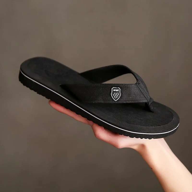 Men's Casual Flip ps Fashion Beach Men Summer Non-Slip Flat Slides Mens Slippers Indoor House Shoes Man Male Slipper