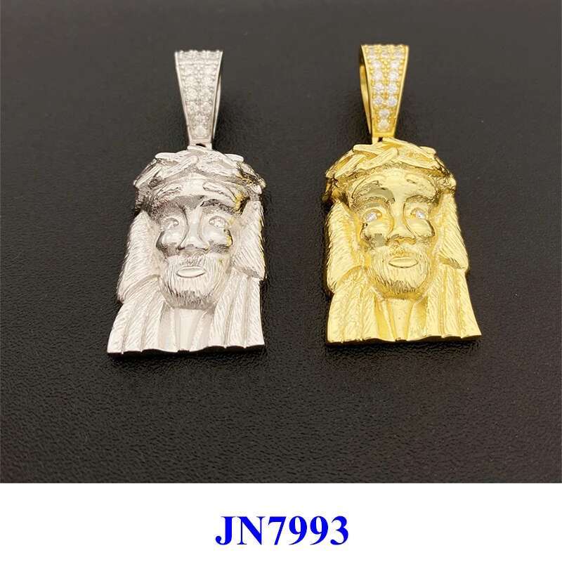 2023 New DJMAX Full Moissanite Diamond Pendant For Women Original 925 Sterling Silver Jesus Mens Diamond Pendan Hippop No Chain