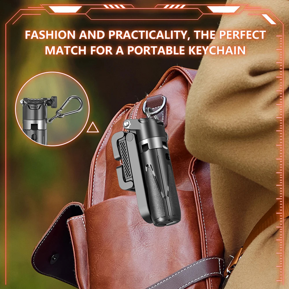 2025 Handheld Selfie Stick Tripod Stand Foldable Phone Holder With Bluetooth Remote Portable Keychain for Smartphone 250319